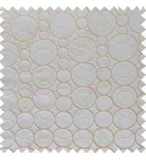 Brown Grey Circle Geometric Design Poly Main Curtain Designs